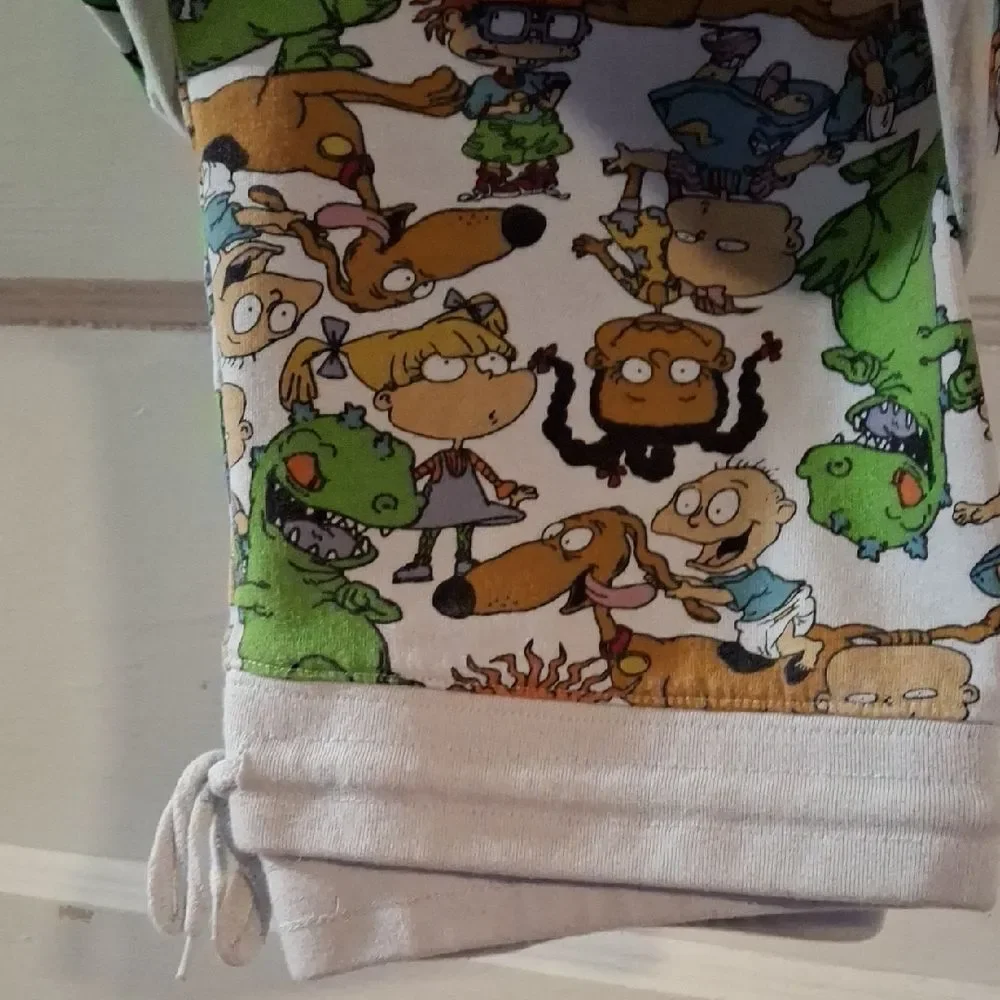 Nickelodeon Green and White Cartoon Pajama Set (Mis012)